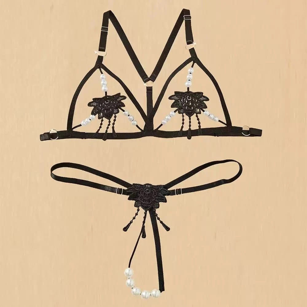Women Lolita Hot Lingerie Unde - огляд і ціна Lace Bralette Set